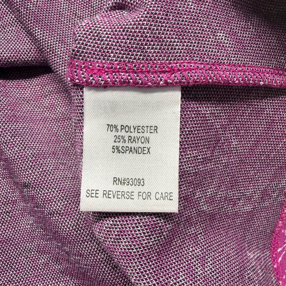 Tyler Boe Dress XL Magenta Paisley Jacquard Knit Bell Sleeve Shift - Picture 6 of 9